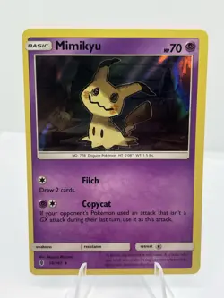 Pokemon TCG Mimikyu HOLO 58/145 Guardians Rising 2017 US SELLER NM - Image 1
