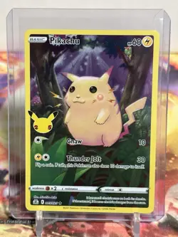 Pokemon TCG Pikachu 005/025 Holo 25th Anniversary Celebrations NM - Image 1