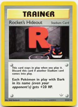 Pokemon TCG Rocket's Hideout Neo Revelation Uncommon 63/64 Unlimited - Image 1