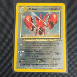 Pokemon Scizor Neo Discovery Holo Rare 10/75 - Image 1