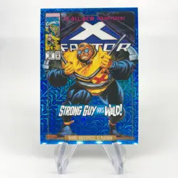 Marvel Card Strong Guy Traxx 85-V Variant Fleer Upper Deck Masterpieces [NM] - Image 1