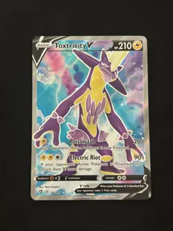 Toxtricity V (Full Art) 182/192 Swsh02: Rebel Clash Holo Pokemon TCG - NM - Image 1
