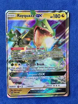 Rayquaza GX, Pokemon SM - Celestial Storm Ultra Rare, 109/168 LP - Image 1