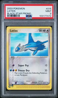 Pokemon Black Star Promo #015 Latios – PSA 9 Mint (2003) - Image 1