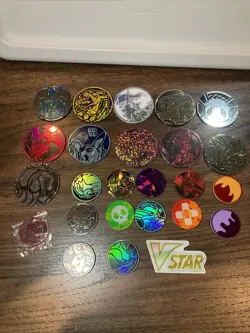 Pokemon TCG Plastic Flip Coins Lot of 25 all Different! - Image 1
