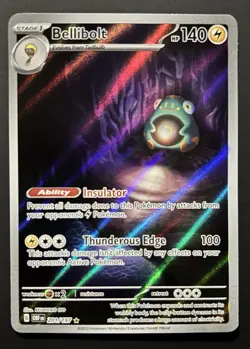 Pokemon Bellibolt 201/197 SV03 Obsidian Flames Illustration Rare Holo - Image 1