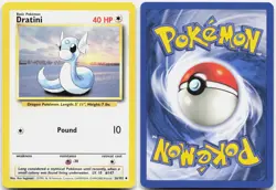 Pokemon DRATINI 26/102 Base Set Unlimited LP - Image 3