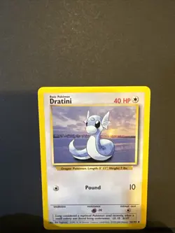 Dratini Base Set Unlimited BSU 26/102 Pokemon Uncommon LP - Image 1
