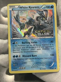 Pokemon TCG White Kyurem Promo Prerelease Holo XY128 Holo Stamped LP+ - Image 3