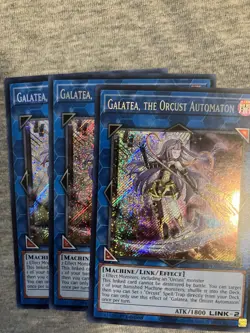 Yugioh! 3x Galatea, the Orcust Automaton RA03-EN044 Secret Rare 1st Ed NM - Image 1
