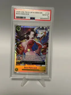 PSA 10 GEM MT Boa Hancock - OP14-112 (Alternate Art) The Azure Sea's Seven Foil - Image 2