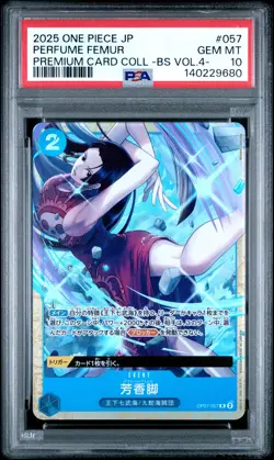 2025 ONE PIECE JPN PREM CARD COLL -BEST SELECTION VOL.4- PERFUME FEMUR PSA 10 - Image 1