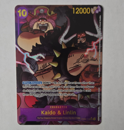 One Piece CCG Kaido & Linlin Secret Rare Character OP08-119 Parallel Foil Eng - Image 1