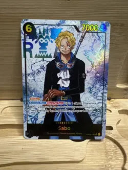 One Piece TCG Carrying on His Will - Sabo OP13-120 SEC Alt Art Parallel - NM - Image 1