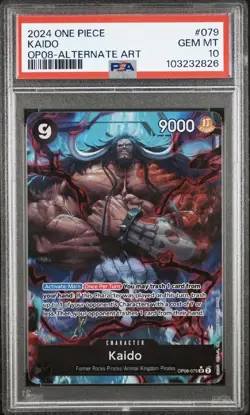Kaido - OP08-079 Alt Art SR - One Piece Two Legends English - PSA 10 🔥🔥🔥🔥 - Image 1