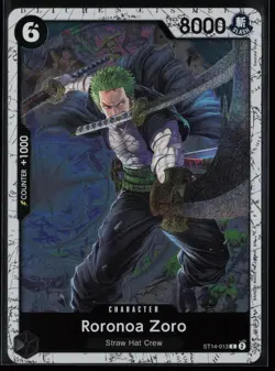 Roronoa Zoro - ST14-013 (Pirate Foil) One Piece Premium Booster Vol. 2 NM - Image 1