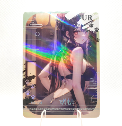 Goddess Story - Hu Tao - Quiet Time UR-021 Anime Waifu Card CCG - Image 1