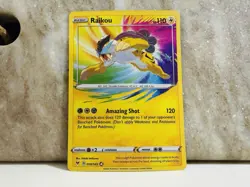 Raikou - 050/185 - Pokemon Vivid Voltage Sword & Shield Amazing Rare Card NM - Image 1