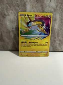 Raikou - 050/185 - Pokemon Vivid Voltage Sword & Shield Amazing Rare Card NM - Image 2