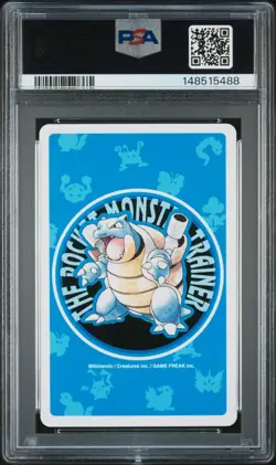 1998 POKEMON BLUE VERSION PLAYING CARDS ACE OF HEARTS #007 SQUIRTLE PSA 10 - Image 2