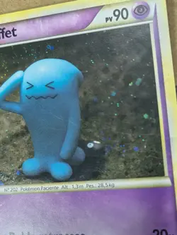 2010 Pokemon WOBBUFFET HeartGold & SoulSilver Base COSMOS HOLO Card 13/123 SWIRL - Image 2