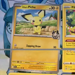 Pokemon Pichu, Pikachu, Raichu 9 Card Collection - Non-holo - Image 2