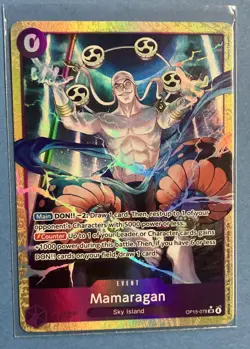 Mamaragan OP15-078 ALT ART SR One Piece Card Game Sky Island AA Near Mint Foil - Image 1