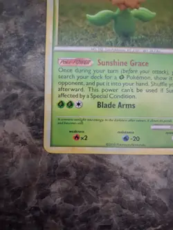 Sunflora 31/123 HeartGold SoulSilver Regular Rare Pokemon TCG Card - LP - Image 3