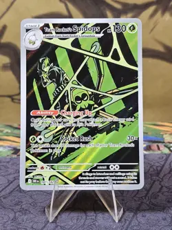 Pokemon TCG Team Rockets Spidops 187/182 Destined Rivals Illustration Rare Card - Image 1