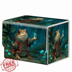Strong Magnet Trading Card Case Green Frog Toad Holds 200 Cards Deck Box - Image 2