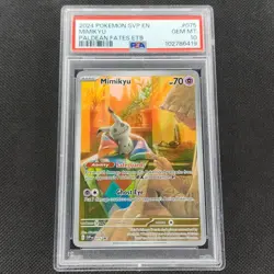 Mimikyu - SVP 075 - Paldean Fates ETB - Black Star Promo - Pokemon Card - PSA 10 - Image 1