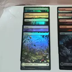 Magic The Gathering Full Art Foil Basic Land Card Lot Of 15 Mixed - Image 2