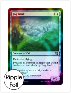 1x Fog Bank, Ripple Foil, Modern Horizons 3, Magic MTG NM - Image 1