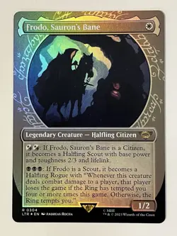 Frodo, Sauron's Bane Showcase The Lord of the Rings Foil MTG NM - Image 1