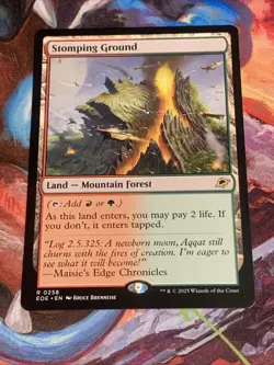 MTG Magic: The Gathering Stomping Ground Edge of Eternities Rare Land MTG Mint - Image 1