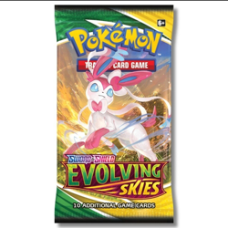 Pokemon TCG Evolving Skies Sylveon Art Booster Pack 10 Cards English - Image 1