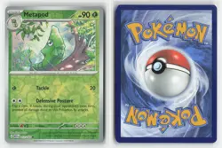 Metapod 011/165 Common 151 Pokemon Reverse Holo Near Mint - Image 3