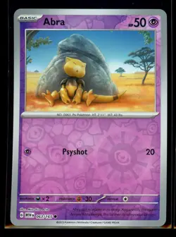 2023 Scarlet & Violet Series - Scarlet & Violet - 151 Abra Reverse Holo #63 - Image 1