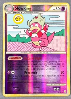 LP+ Reverse Holo Slowking 12/123 HeartGold & SoulSilver Pokemon Sumiyoshi Kizuki - Image 1