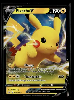 Pikachu V SWSH061 Holo Promo Sword & Shield Promo Pokemon NM/M - Image 1