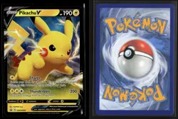 Pikachu V SWSH061 Holo Promo Sword & Shield Promo Pokemon NM/M - Image 3