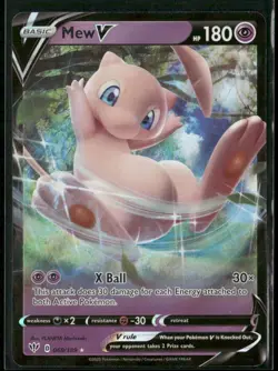 Mew V 069/189 Holo V Rare Darkness Ablaze NM/M Pokemon - Image 1