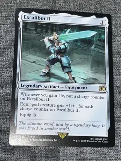 R 0257 Excalibur II NM Rare FFIX Final Fantasy MTG Card FIN Artifact Equipment - Image 1