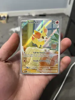Pokemon Fennekin MEP 080 - Black Star Promo ME04: Chaos Rising ETB Promo - Image 1