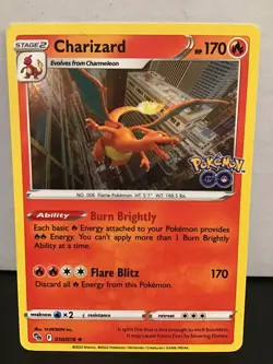 Charizard 10/78 Pokemon Go Holo Rare - Image 1