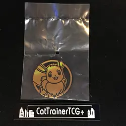 NEW Eevee Coin Small JP Size Pokemon Center Japan Gacha Collection Holo Vol 2 - Image 1