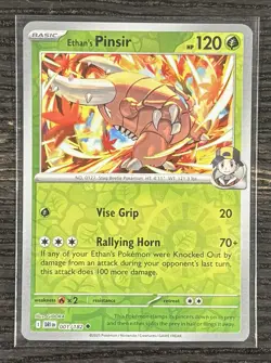 Ethan's Pinsir 001/182 Pokemon Sv10: Destined Rivals Reverse Holo - Image 1