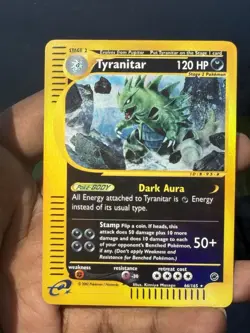 Pokemon Expedition #66/165 Tyranitar Reverse Holo RARE NM/LP - Image 1