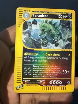Pokemon Expedition #66/165 Tyranitar Reverse Holo RARE NM/LP - Image 2