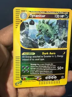 Pokemon Expedition #66/165 Tyranitar Reverse Holo RARE NM/LP - Image 3